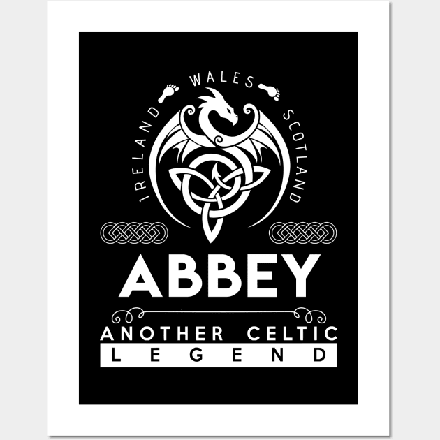 Abbey Name T Shirt - Another Celtic Legend Abbey Dragon Gift Item Wall Art by harpermargy8920